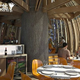 Illustration for article titled Treehouse Restaurant Built Around Redwood Like Beautiful Fungus